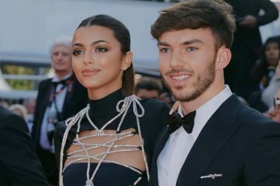 Francisca Cerqueira Gomes e Pierre Gasly