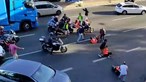 Vídeo mostra condutores a arrastar ativistas que bloquearam a Segunda Circular em Lisboa