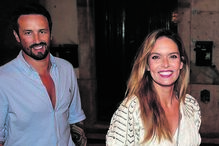 César Peixoto e a companheira, Diana Chaves