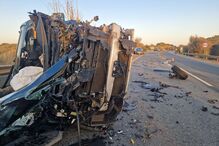 Colisão entre três carros na EN125 em Portimão