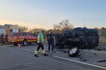 Colisão entre três carros na EN125 em Portimão