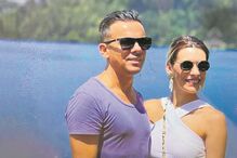 António Casinhas e a namorada no Lago Bled, na Eslovénia