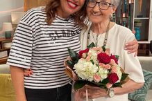 Tânia Ribas de Oliveira e a convidada especial avó Nita