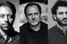 Marco Oliveira, Márcio Faraco, e Hugo Arán do trio Cada Um Canta Uma