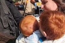 Shiri Bibas e os dois filhos 