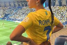 Georgina Rodriguez a ver o jogo