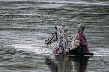 Rio Lima cobriu estátua em Ponte de Lima