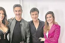 Tony e Ângela com Vítor Baía e Andreia Santos