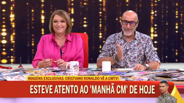 “Só tem olhos para a CMTV”: Maya reage às imagens de Cristiano Ronaldo a assistir ao ‘Manhã CM’ 