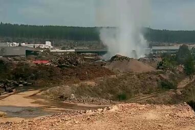 Incêndio em empresa de 'pellets' em Arganil demorará até domingo a ser resolvido