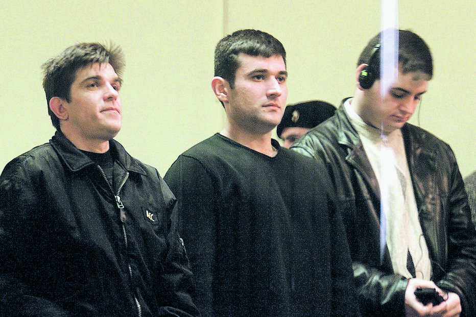 'Borman' e membros do seu grupo quando foram julgados no Tribunal de Monsanto