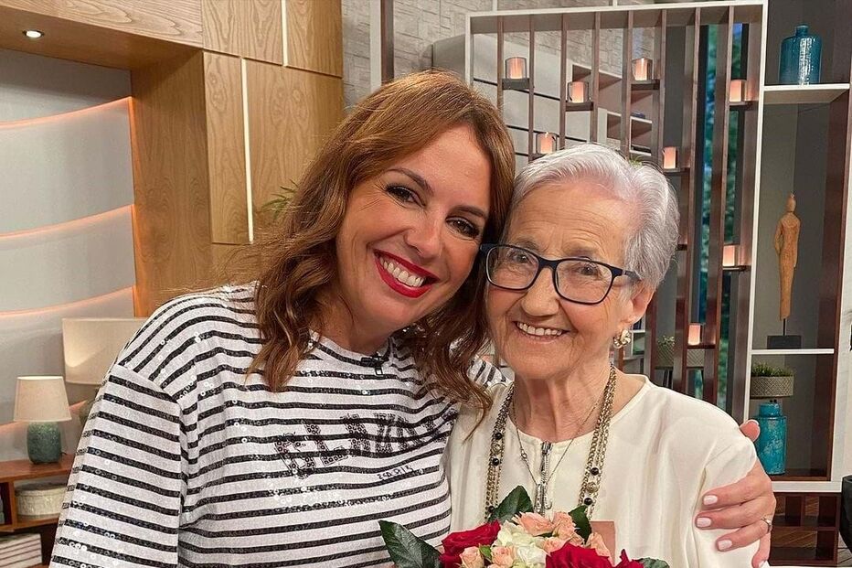 Tânia Ribas de Oliveira e a convidada especial avó Nita