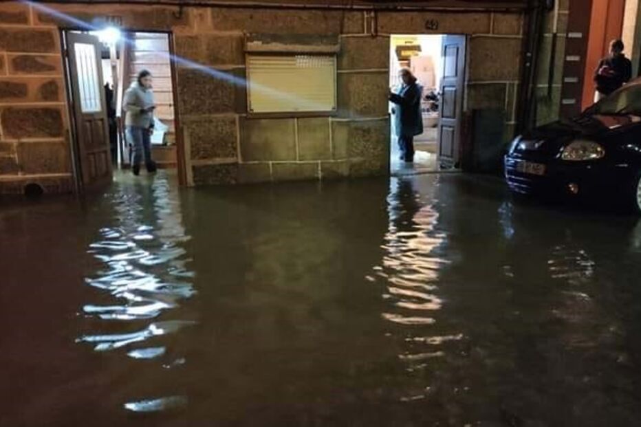 Cheias no centro de Guimarães