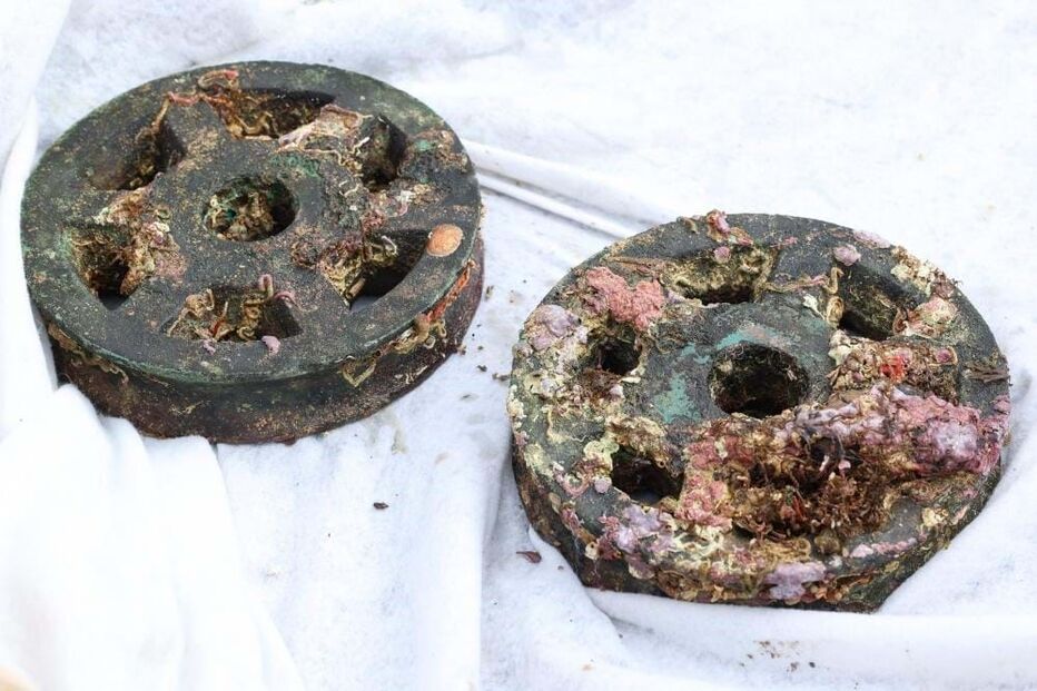 Roldanas de bronze encontradas em Lagos, Algarve