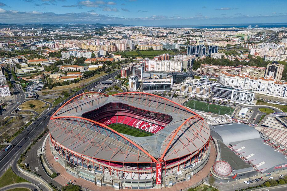 Vista aérea do Estádio da Luz