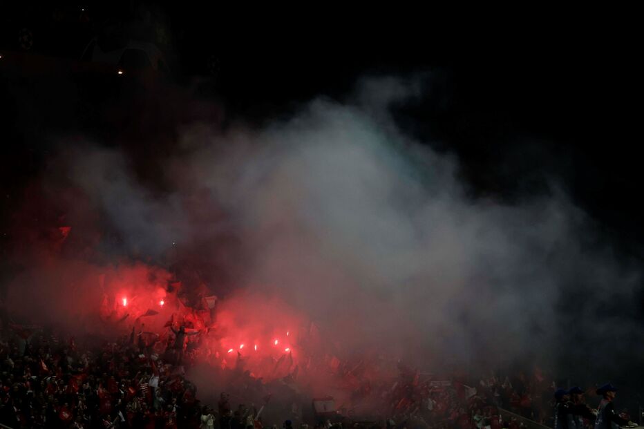 Adeptos do Braga em festa na receção ao Real Madrid