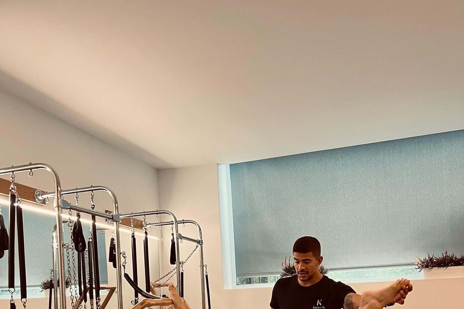 Cristina Ferreira a praticar pilates