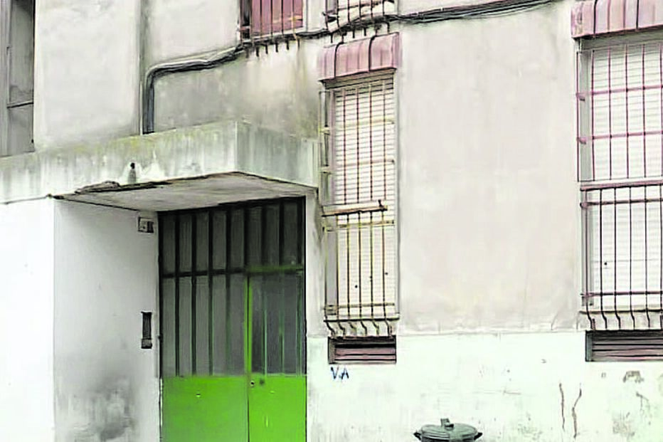 Prédio onde a família vivia 