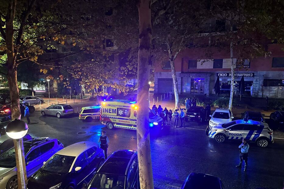 Local onde ocorreu o crime em Odivelas