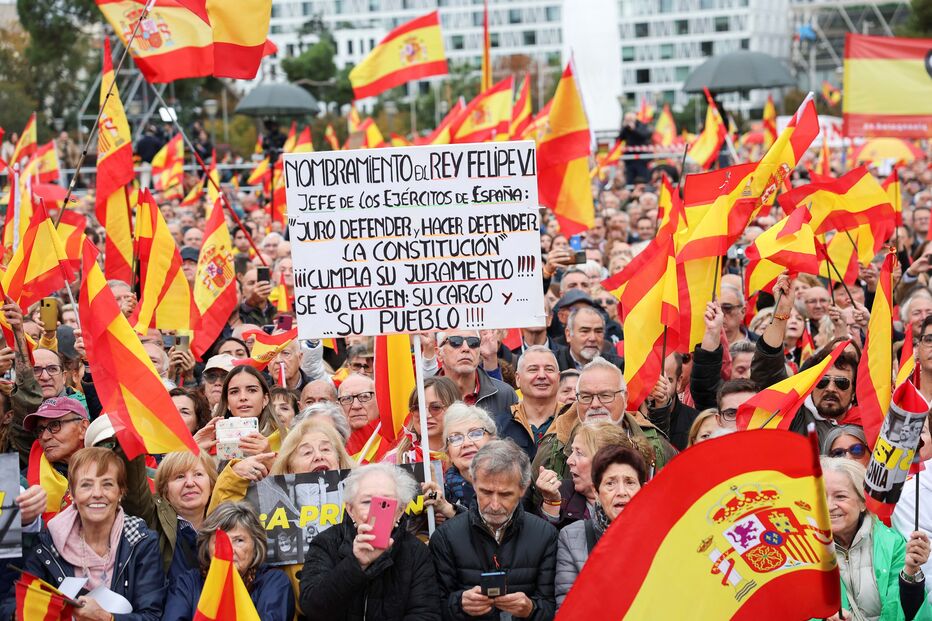 Madrid, Manifestação contra lei da amnistia 