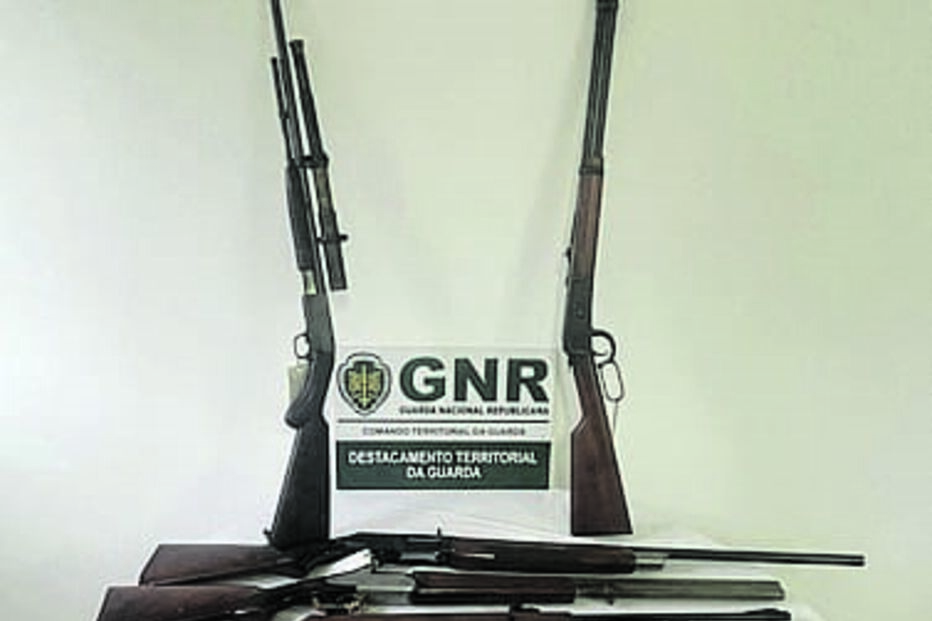Armas apreendidas pela GNR