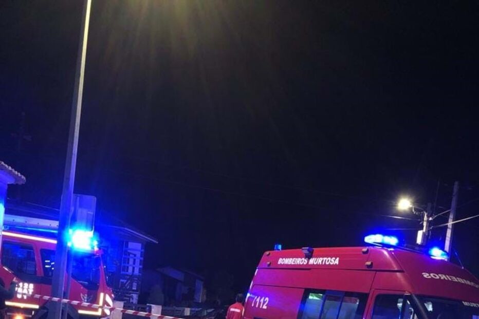 Colisão entre três carros na Murtosa