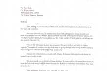 Carta enviada por Sara Netanyahu