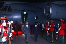 António Costa na chegada à Guiné-Bissau