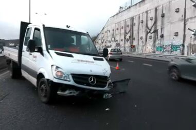 Acidente no IC17 provoca longas filas de trânsito