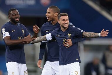 França fixa maior vitória de sempre em qualificações europeias perante Gibraltar