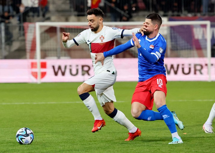 Nove jogos, nove vitórias. Portugal bate Liechtenstein por 2-0