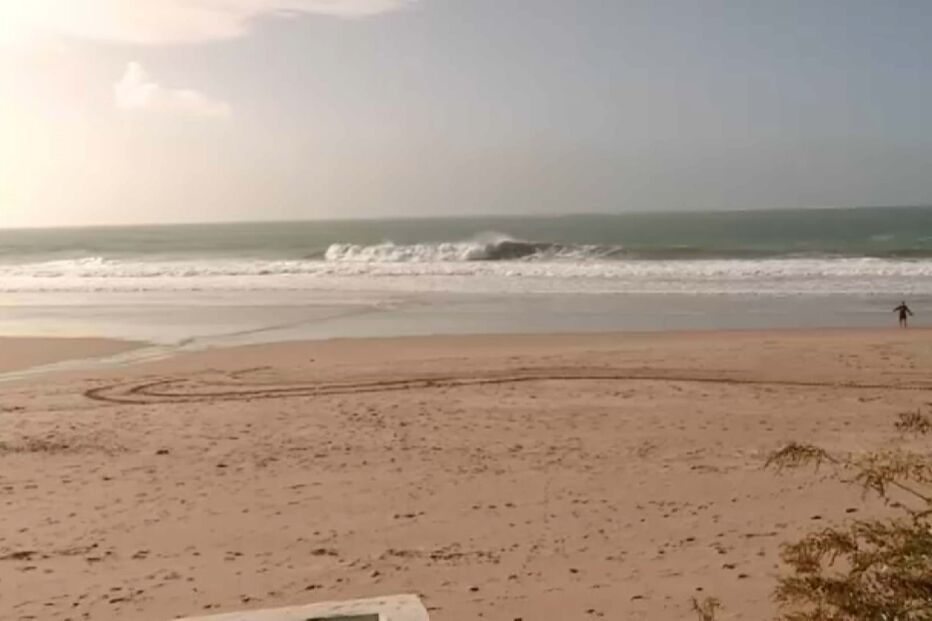 Forte agitação marítima