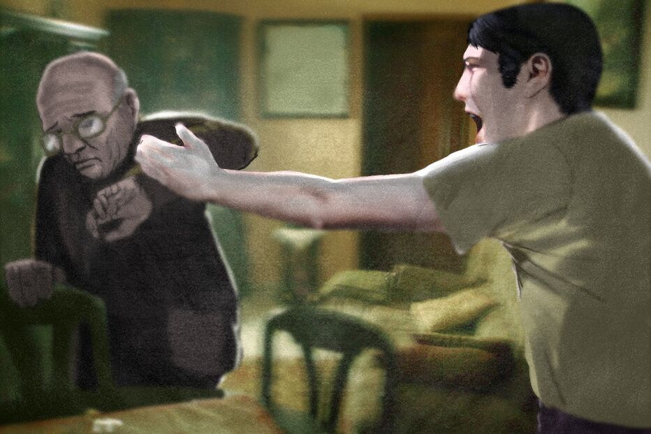 Agressão a idoso, violência, x