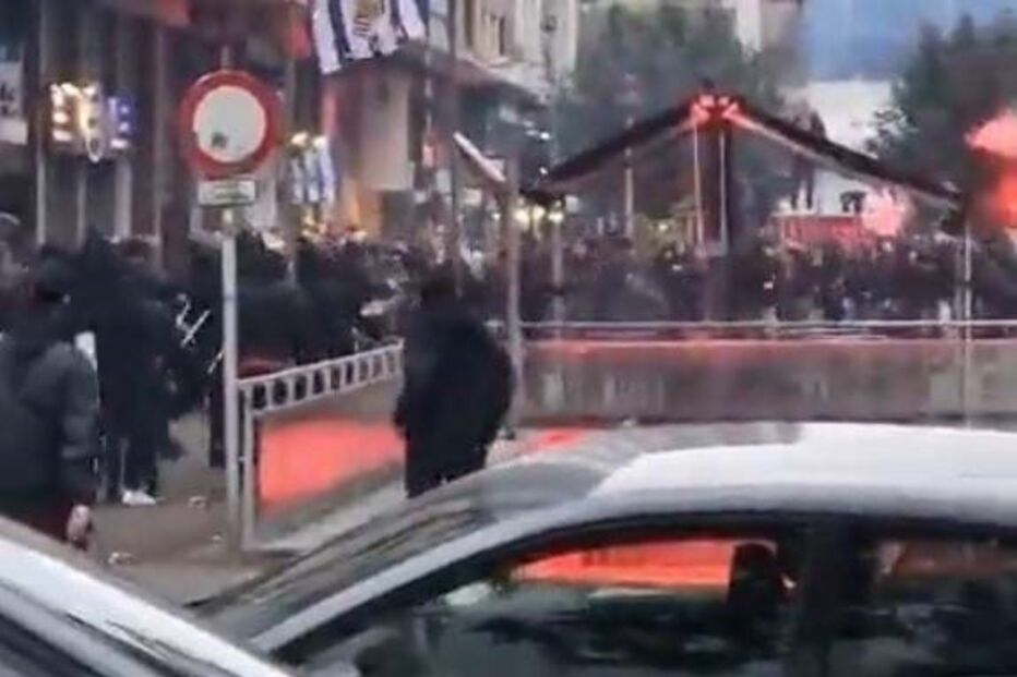 Confrontos entre adeptos da Real Sociedad e o Benfica