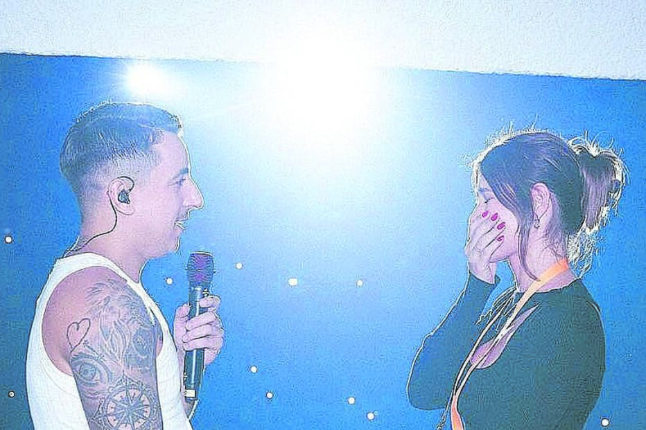 Cantor fez declaração de amor na Super Bock Arena