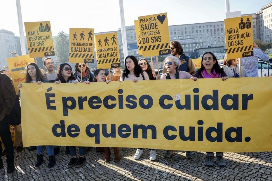 Médicos em greve