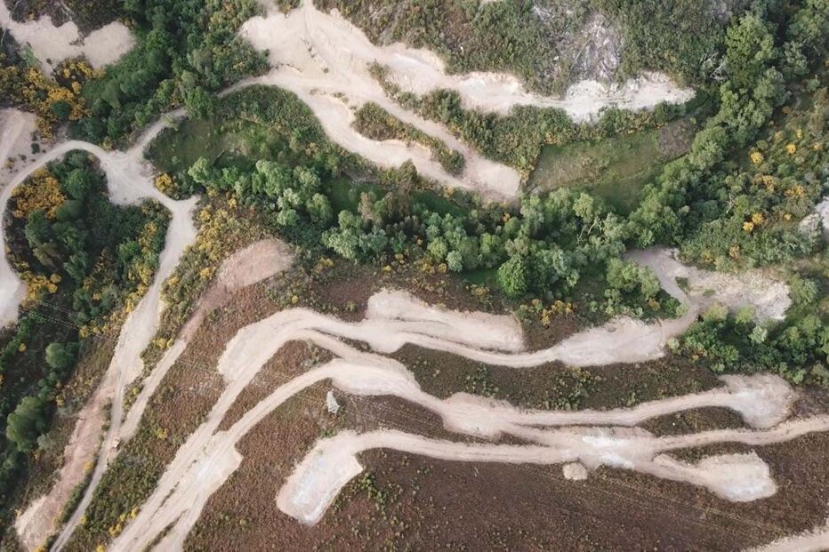 Vista aérea da mina de Covas do Barroso, Boticas, um dos locais onde pode haver exploração de lítio