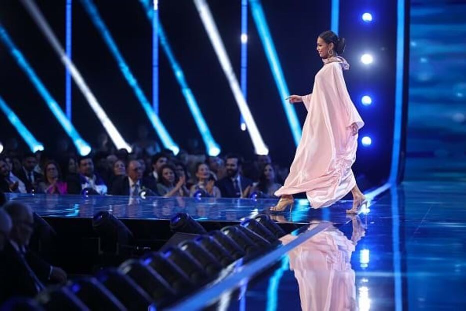 Erica Robin usou um burquini na prova de roupa de banho do Miss Universo