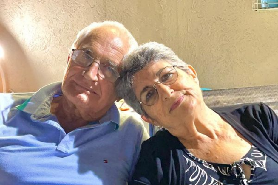 Adina Moshe e o marido