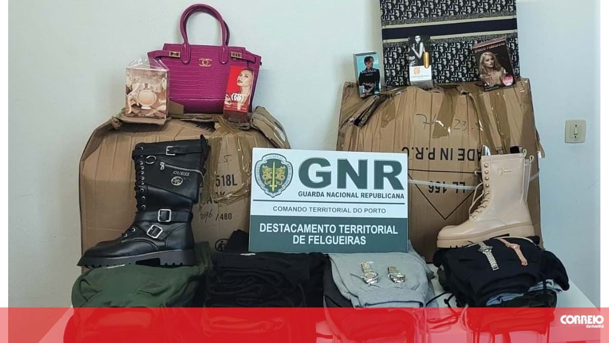 GNR apreende 1.500 artigos contrafeitos em feira no concelho de Paços de Ferreira