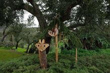 Aldeia de Parises celebra Natal pela primeira vez com sobrantes da natureza 