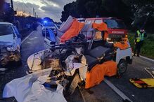 Colisão entre dois carros na EN 251 em Coruche