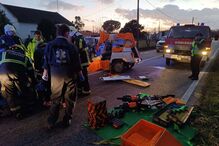 Colisão entre dois carros na EN 251 em Coruche