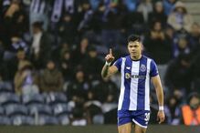 Evanilson, jogador do FC Porto, no encontro frente ao Casa Pia