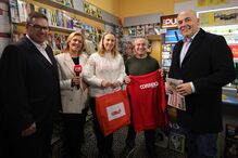 A equipa CM no quiosque O Mateca