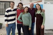 Nuno Graciano com os quatro filhos: Gonçalo, Tomás, Matilde e Maria