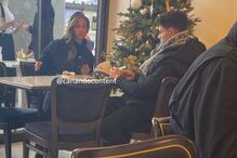 Atriz portuguesa com Lando Norris num restaurante em Monte Carlo