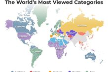 Categorias mais pesquisadas no Pornhub por país