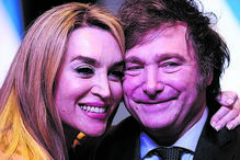  Fátima Flórez e Javier Milei
