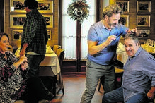 Maya com o ator Fernando Mendes